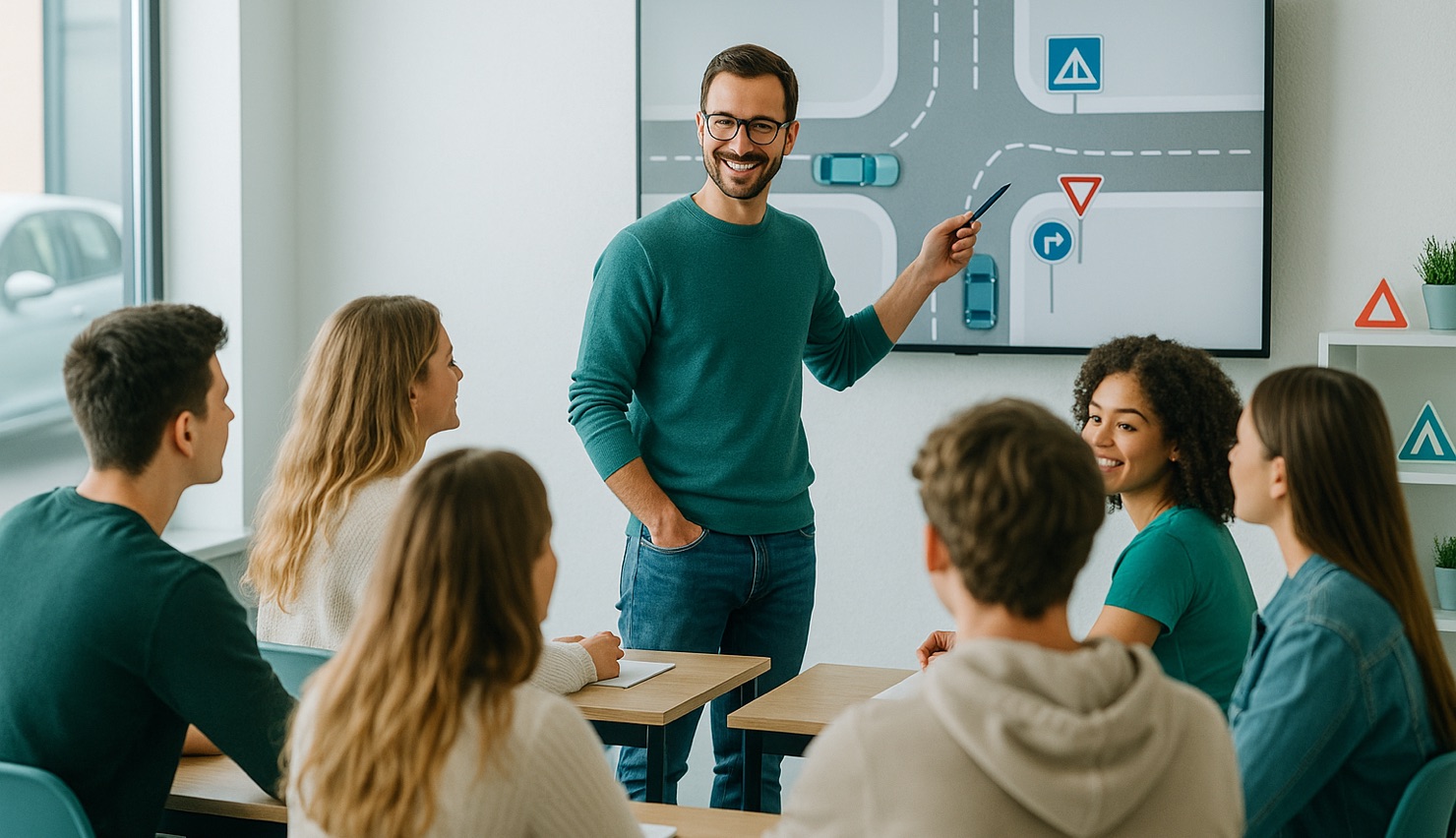 Theorieunterricht in der Fahrschule IsiPrime